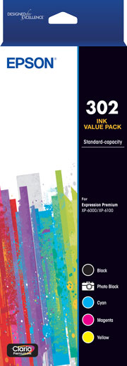 Epson 302 - Std Capacity Claria Premium - Five Colour Value Pack