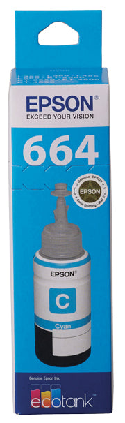 Epson T664 - EcoTank - Cyan Ink Bottle