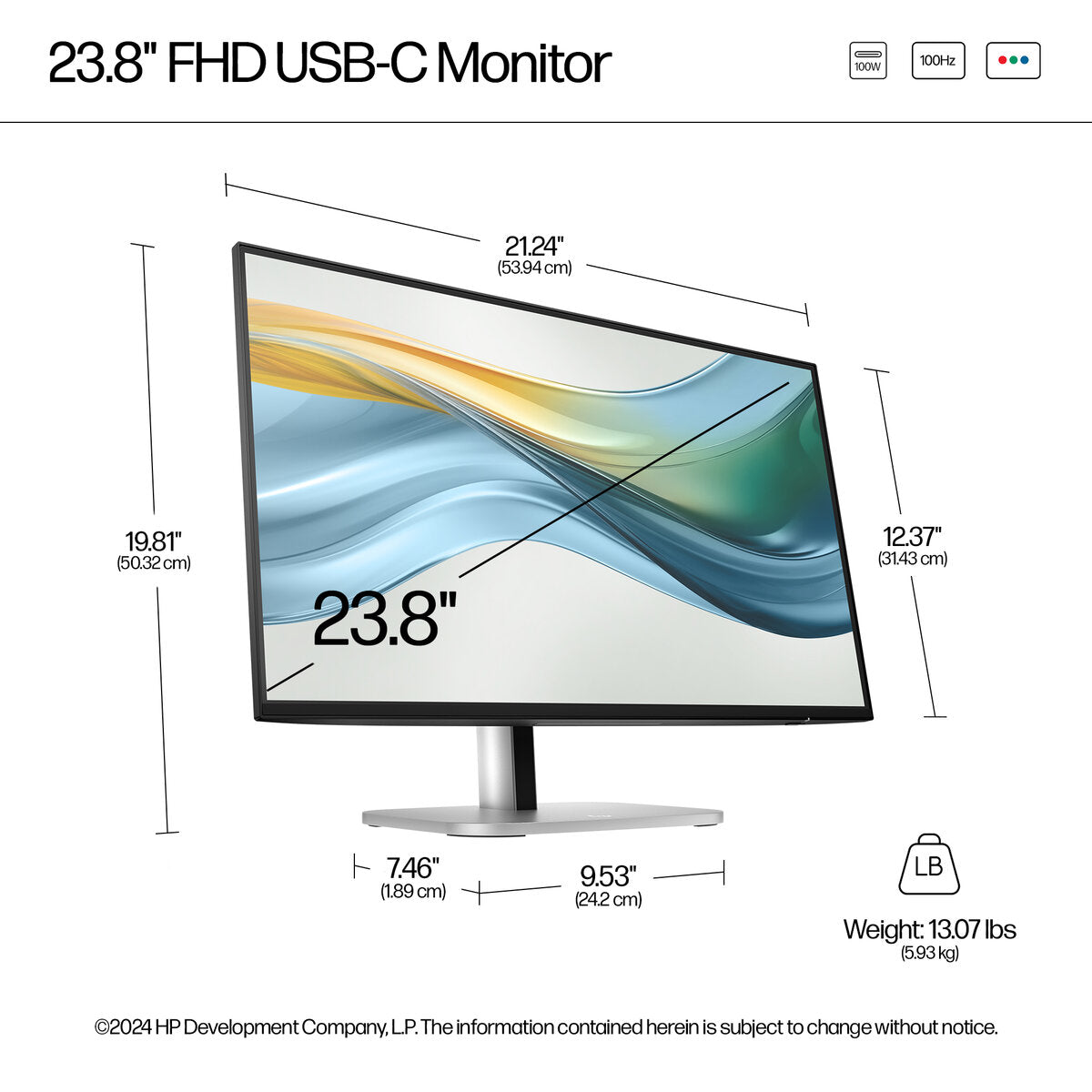HP Monitor S5 PRO 23.8'' 1080p