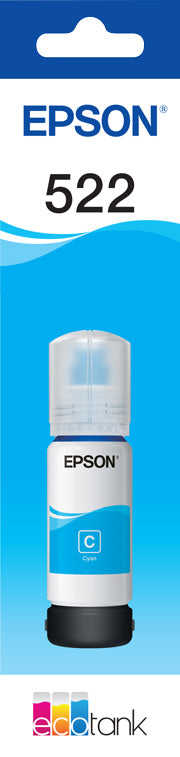 Epson T522 - EcoTank - Cyan Ink Bottle