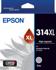 Epson 314XL - High Capacity Claria Photo HD - Gray Ink Cartridge