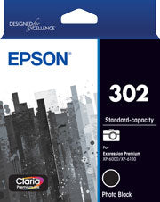 Epson 302 - Std Capacity Claria Premium - Photo Black Ink Cartridge