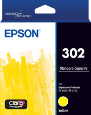 Epson 302 - Std Capacity Claria Premium - Yellow Ink Cartridge