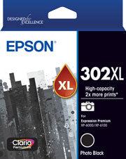 Epson 302XL - High Capacity Claria Premium - Photo Black Ink Cartridge