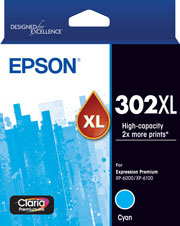 Epson 302XL - High Capacity Claria Premium - Cyan Ink Cartridge