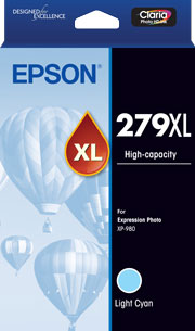 Epson 279XL - High Capacity Claria Photo HD - Light Cyan Ink Cartridge