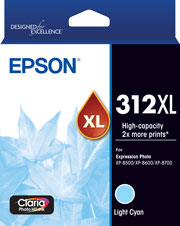 Epson 312XL - High Capacity Claria Photo HD - Light Cyan Ink Cartridge