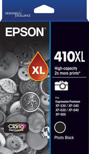 Epson 410XL - High Capacity Claria Premium - Photo Black Ink Cartridge