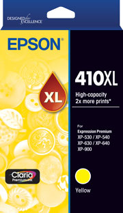 Epson 410XL - High Capacity Claria Premium - Yellow Ink Cartridge