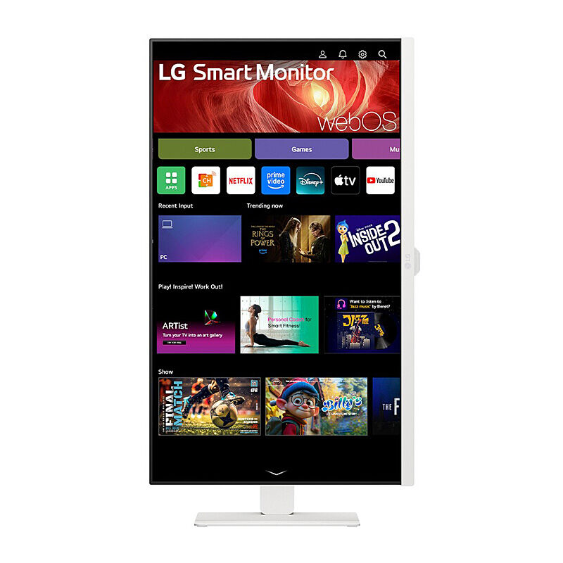 LG 27” 4K UHD IPS Smart Monitor with webOS