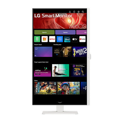 LG 27” 4K UHD IPS Smart Monitor with webOS